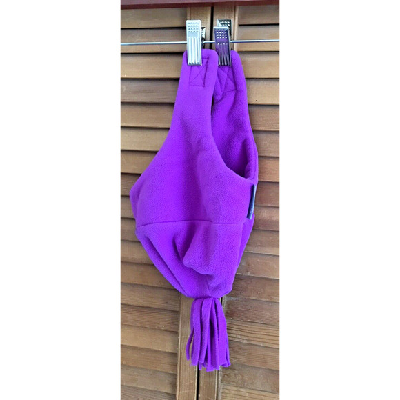 Girls Obermayer purple ski winter hat with under the chin strap - Picture 1 of 3